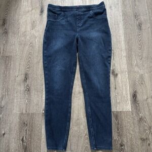 Spanx Jean-ish Ankle‎ Leggings Women's XL Twilight Rinse Blue Denim 20018R